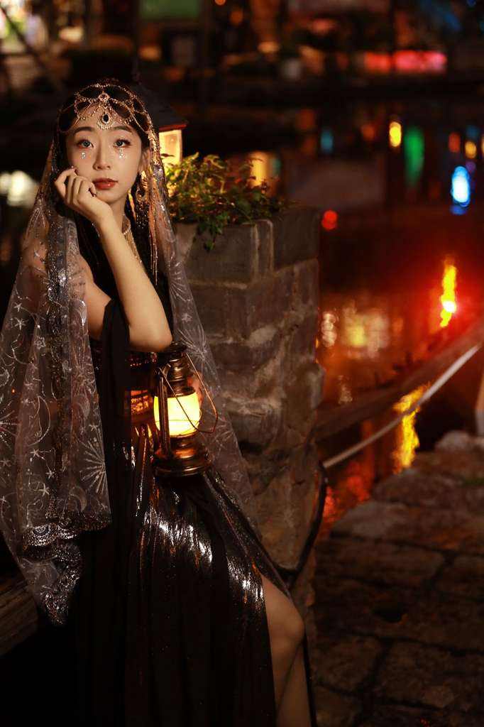 夜景模特
